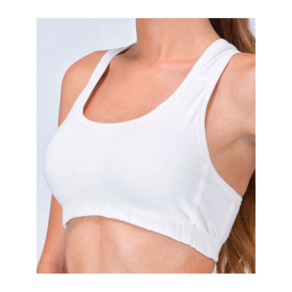 Double-layer Broad Strap Cotton Sports Bras For Girls